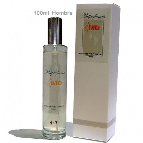 Perfume para hombre Nº 117 de marca blanca equivalente 7.5 LOVEE 100ml