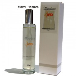 perfume para hombre Nº114 DEVID OF fria agua marca blanca equivalente 100ml